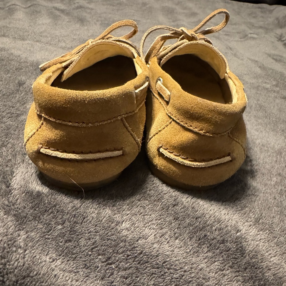 Miu Miu tan suede loafers/ boat shoes - Picture 3 of 7